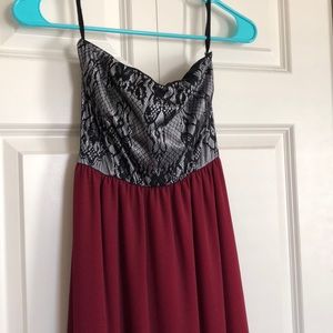 Maroon Wedding Gown